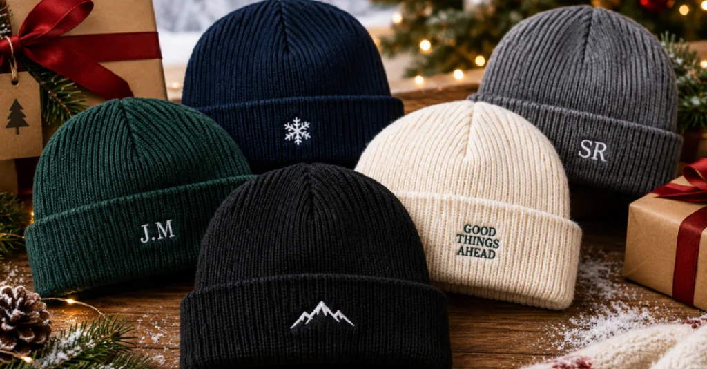 Personalised Beanies for Christmas Gifts